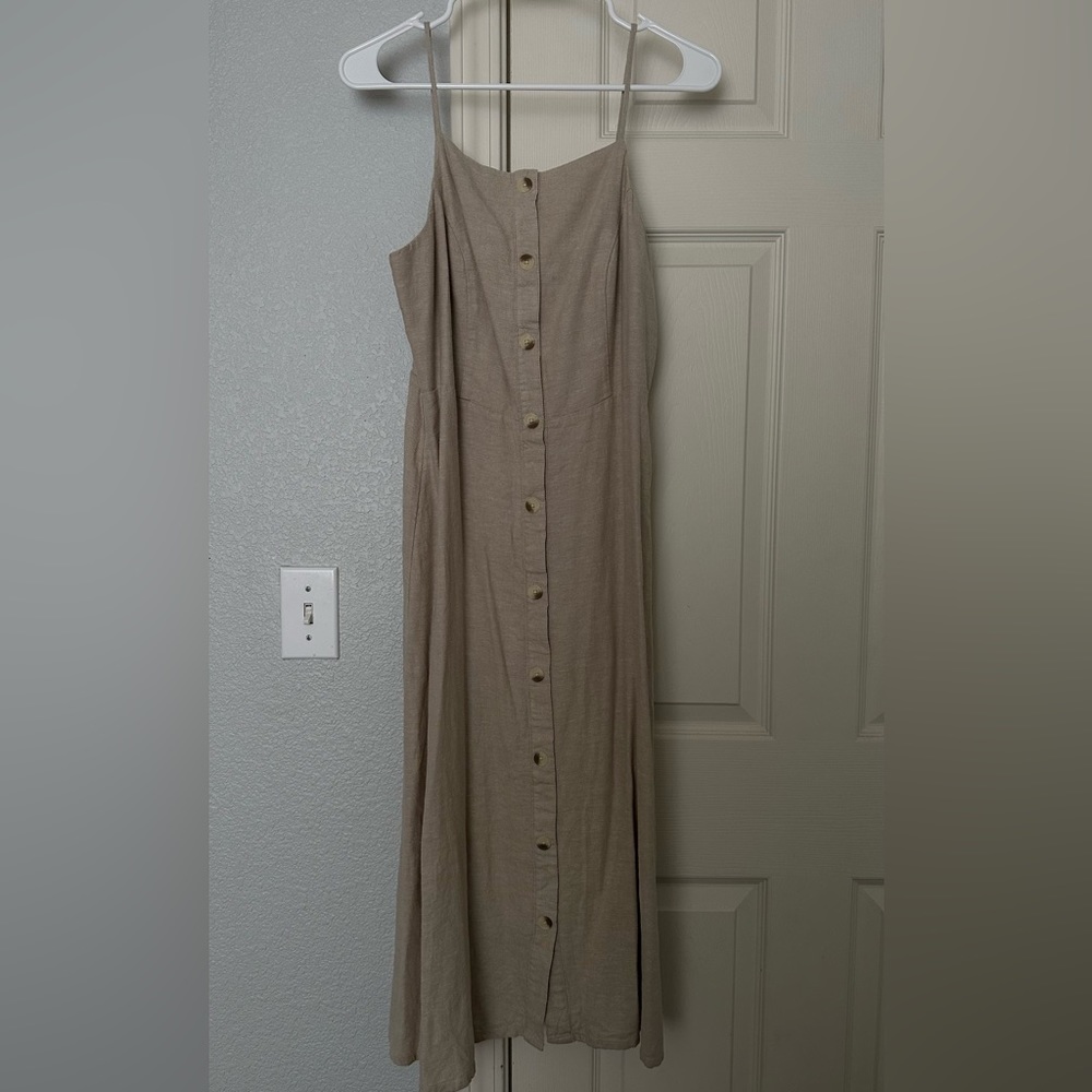 Old Navy Tan Midi Dress